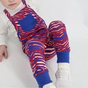 Buffalo Bills Bamboo Striped Toddler Overalls 18-24M